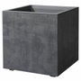 Deroma Pot de fleurs Cube Millennium R Anthracite - 39 x H39,1 cm