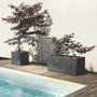 Deroma Pot de fleurs Cube Millennium R Anthracite - 39 x H39,1 cm