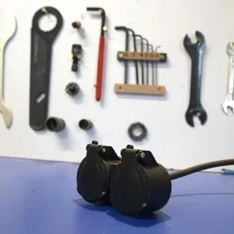 Chacon Rallonge extérieure Dual-Head 10m HO5RR-F 3x1.5mm² IP44 16A 3680W - Noir