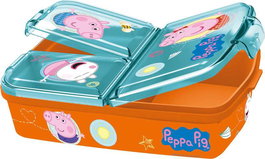 Peppa Pig Stor Sandwichera à compartiments multiples pour enfants - Cuisine jouet 17 x 14 x 7 cm