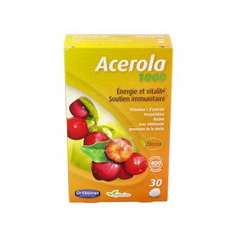 ORTHO NAT Acerola 1000 mg 30 comprimés complément alimentaire vitamine C