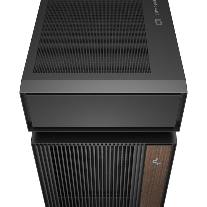 DeepCool CL660 Boîtier Gaming Moyen Tour, Noir et Bois, ARGB