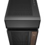 DeepCool CL660 Boîtier Gaming Moyen Tour, Noir et Bois, ARGB