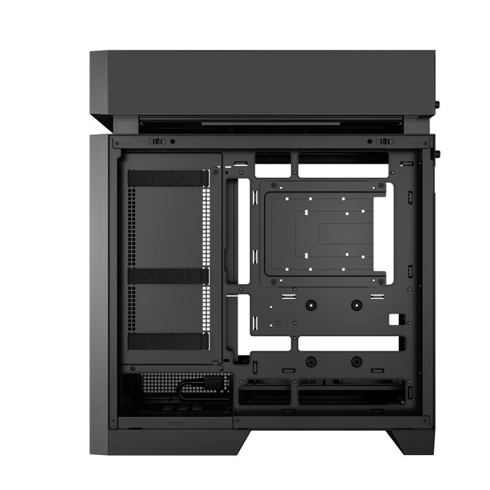 DeepCool CL660 Boîtier Gaming Moyen Tour, Noir et Bois, ARGB