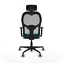 Piqueras y Crespo Chaise de Bureau Jorquera 1D036G2 Turquoise