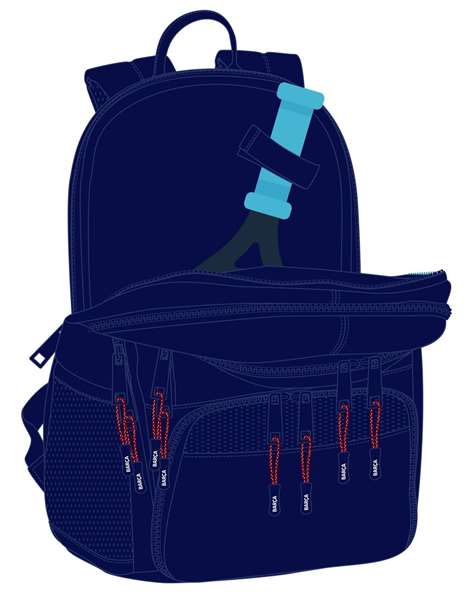 Safta Mochila de padel F.C. Barcelona - Sac à dos pour le sport 30x42x17 cm