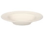 VESSIA Plat creux en porcelaine relief losanges blanc 22cm