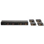 Lindy - Matrice extender HDMI 4K60 4x4 via câble Cat.6 avec contrôle IR, PoC et prise en charge HDR, longueur jusqu'à 70 mètres