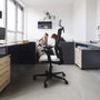 Piqueras Y Crespo Bormate Chaise de Bureau Verte et Noire avec Mécanisme Asynchrone, Accoudoirs 2D et Appui-tête 2D