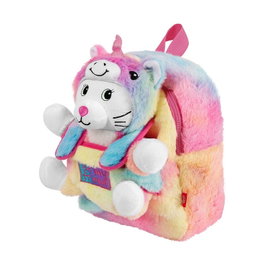PERLETTI Sac à dos avec peluche chat Emi 27cm