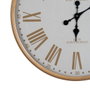 BigBuy Home Horloge Murale Blanc Naturel Fer 60 x 60 x 6 cm