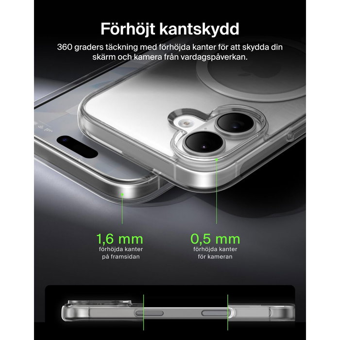 Protection pour téléphone portable Belkin iPhone 17 Transparent