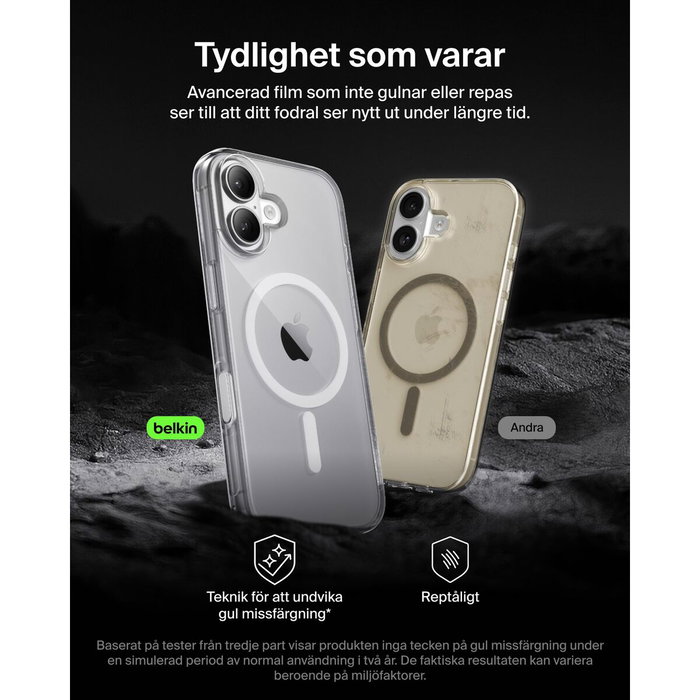 Protection pour téléphone portable Belkin iPhone 17 Transparent
