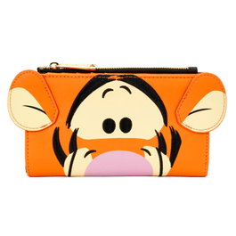 LOUNGEFLY Portefeuille bandoulière Tigger Winnie the Pooh Disney en simili cuir avec fermeture éclair, compartiments carte et doublure assortie