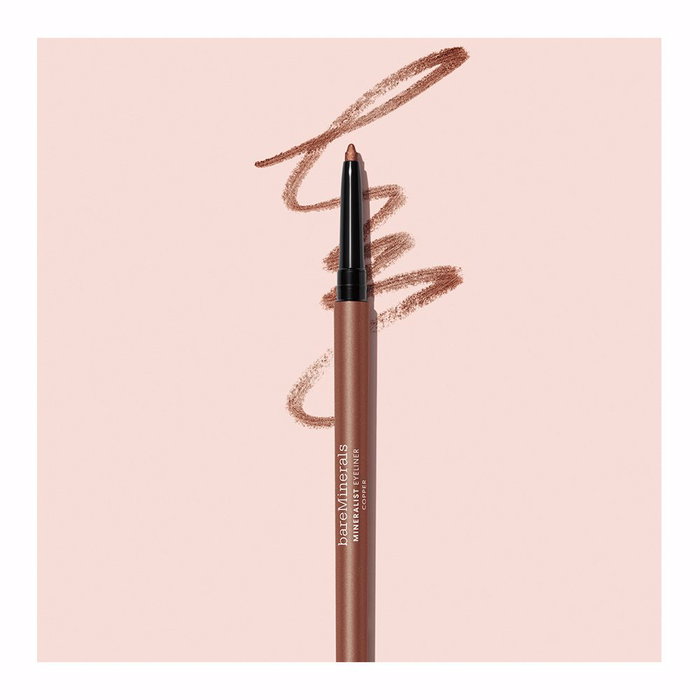 Bare Minerals Eyeliner Minéraliste #Copper - Longue Tenue, Waterproof, Vegan, Riche en Huile d'Avocat et Aloe Vera