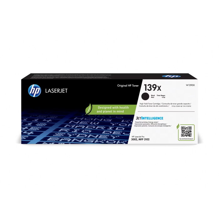 HP 139X W1390X Noir Haute Capacité