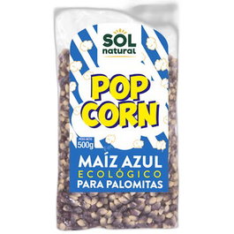 SOLNATURAL Maïs bleu biologique pour popcorn 500 g