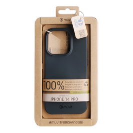 Muvit Recycletek Coque de Protection pour Apple iPhone 14 – 100% Recyclée et Recyclable