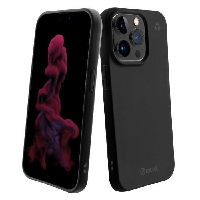 Muvit Recycletek Coque de Protection pour Apple iPhone 14 – 100% Recyclée et Recyclable