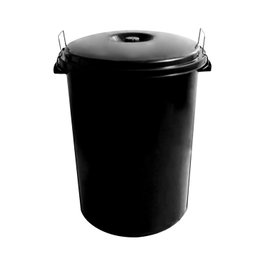 WOLFPACK LINEA PROFESIONAL Poubelle de rue en plastique noire 100L