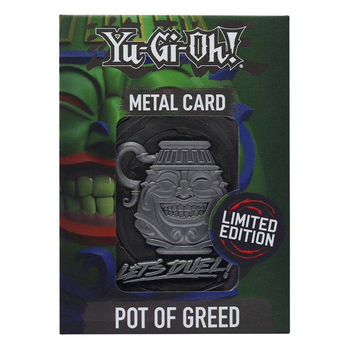 FaNaTtik Yu-Gi-Oh! Réplique Card Pot of Greed Limited Edition FaNaTtik Yu-Gi-Oh! Réplique Card Pot of Greed Limited Edition