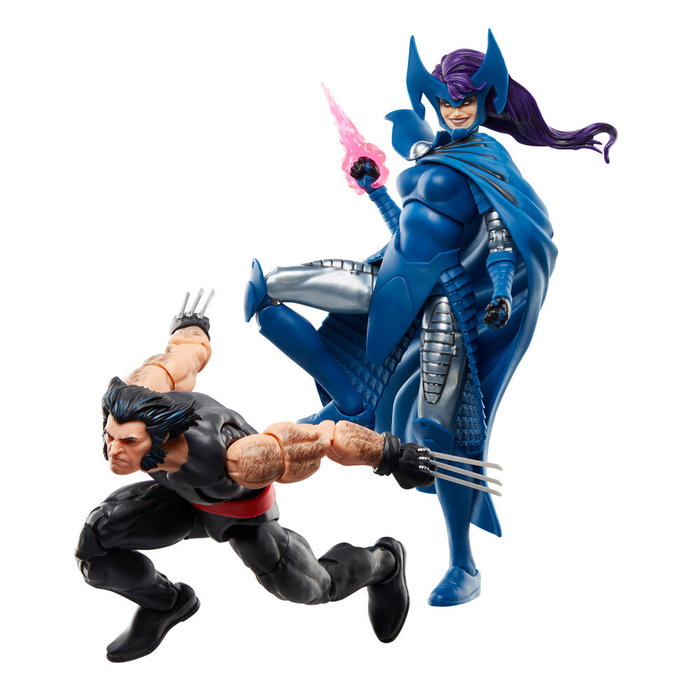 Hasbro Marvel Legends Wolverine et Psylocke - Set de 2 figurines 15 cm