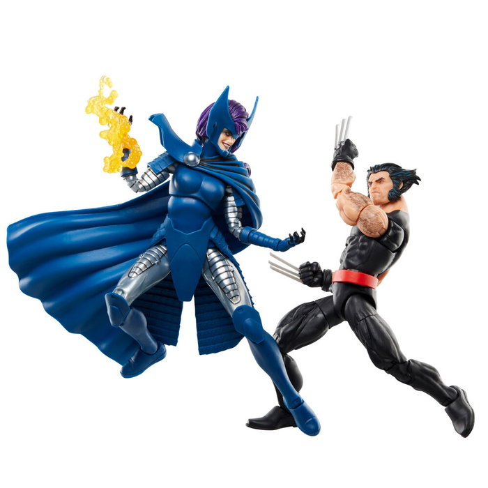 Hasbro Marvel Legends Wolverine et Psylocke - Set de 2 figurines 15 cm