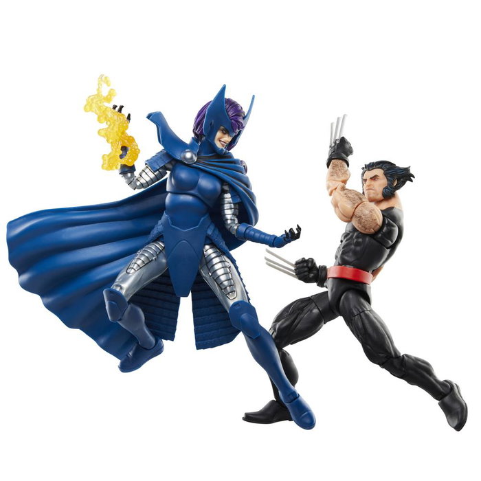 Hasbro Marvel Legends Series Set de 2 Figurines Wolverine et Mariposa Mentale – 15 cm avec 9 Accessoires – Jouet pour Enfants à Partir de 4 Ans