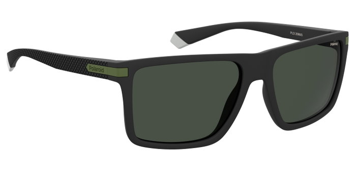 Polaroid PLD-2098-S-7ZJ-M9 Lunettes de soleil carrées Noir Vert