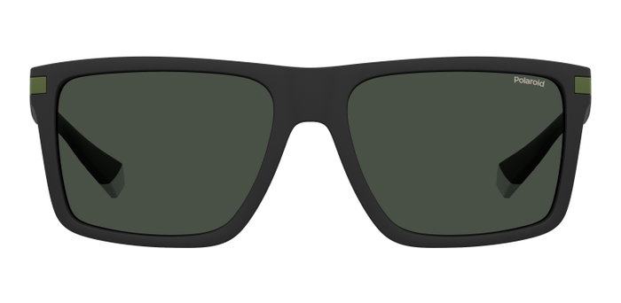 Polaroid PLD-2098-S-7ZJ-M9 Lunettes de soleil carrées Noir Vert