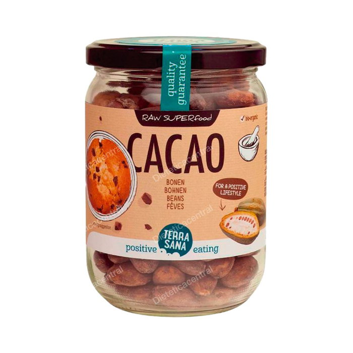 Terrasana Fèves de cacao crues bio 250g - Vegan, sans sucre raffiné Terrasana Fèves de cacao crues bio 250g - Vegan, sans sucre raffiné