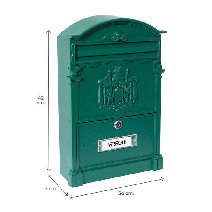 Boîte aux lettres Arregui Vert 26 X 9 X 42 CM Aluminium