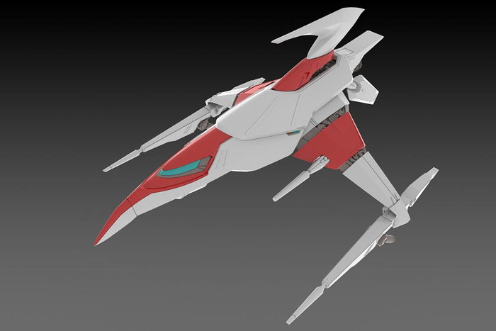 Dariusburst CS Core figurine Plastic Kit 1/144 Legend Silver Hawk 3F-1B Space Fighter 14 cm