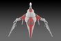 Dariusburst CS Core figurine Plastic Kit 1/144 Legend Silver Hawk 3F-1B Space Fighter 14 cm