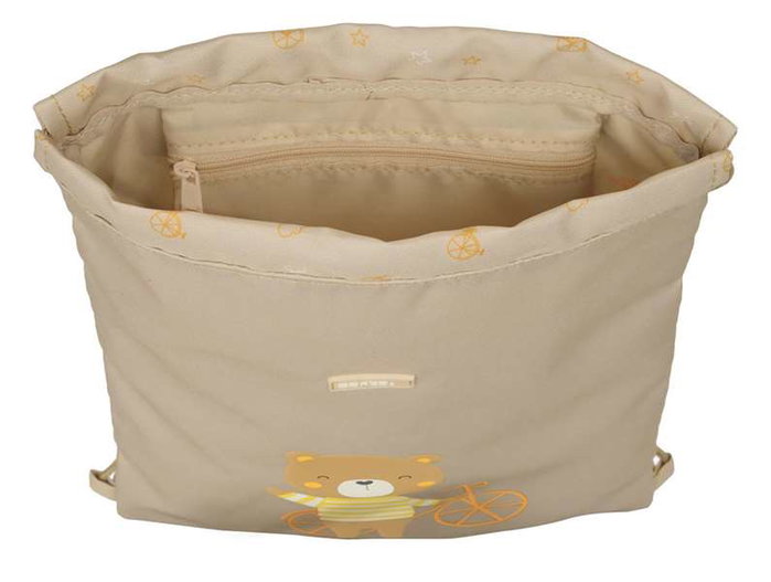 Safta Sac Plats Junior à Nettoyage Facile Motif "Ourson" pour École Maternelle, 26 x 34 x 1 cm, À Partir de 3 Ans