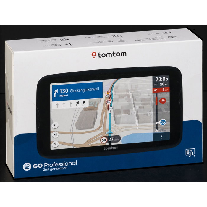 TomTom GO Professional 6 2ème Génération - GPS Poids Lourd, Bus et Voiture - 6 pouces TomTom GO Professional 6 2ème Génération - GPS Poids Lourd, Bus et Voiture - 6 pouces