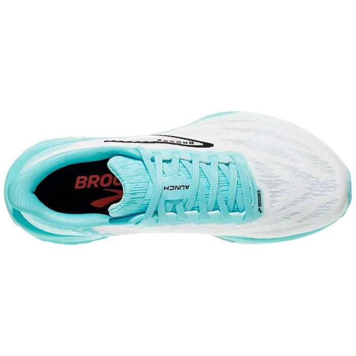 Chaussures de Running pour Adultes Brooks Launch 11 Blanc Bleu clair Chaussures de Running pour Adultes Brooks Launch 11 Blanc Bleu clair