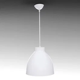 Lampe Suspendue Adelyn SKD-P004-W Métal/PVC E27 Blanc ou Noir