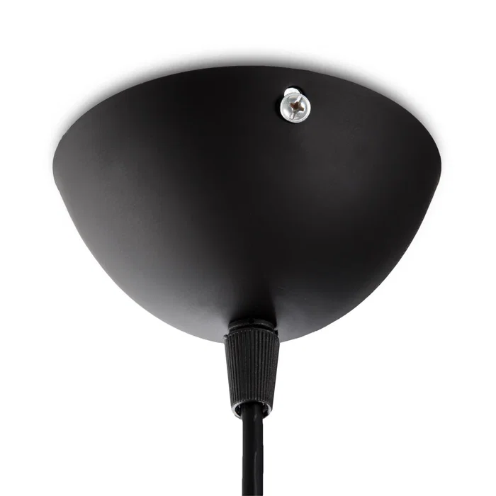 Lampe Suspendue Adelyn SKD-P004-W Métal/PVC E27 Blanc ou Noir