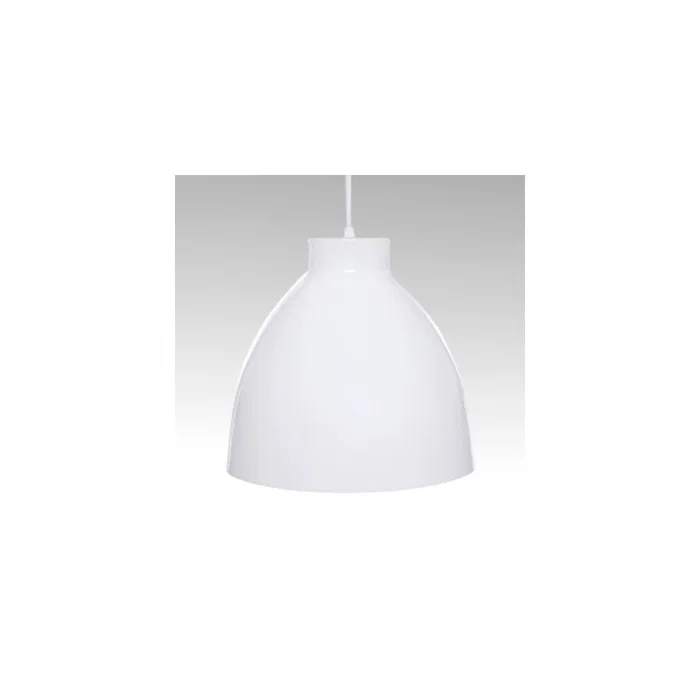 Lampe Suspendue Adelyn SKD-P004-W Métal/PVC E27 Blanc ou Noir