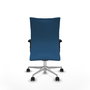 Piqueras Y Crespo Albacete confidente - Chaise de bureau bleu clair avec mécanisme synchrone et base en aluminium