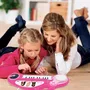 Lexibook Clavier Electronique pour Enfants Barbie avec Microphone et Effets Lumineux - 24 Touches, 22 Melodies, 4 Instruments (Piano, Guitare, Violon, Saxophone), Fonction DJ