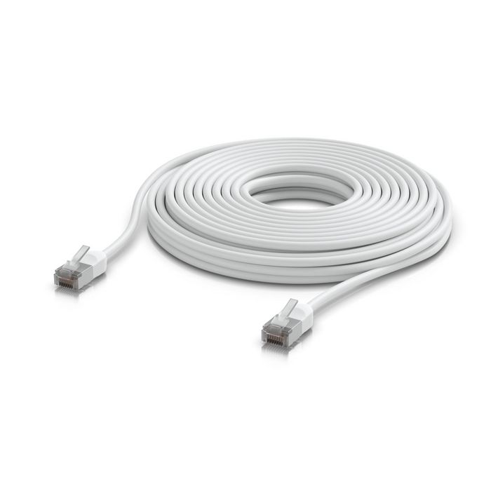 Ubiquiti Câble de raccordement extérieur Cat 6A 12 m blanc