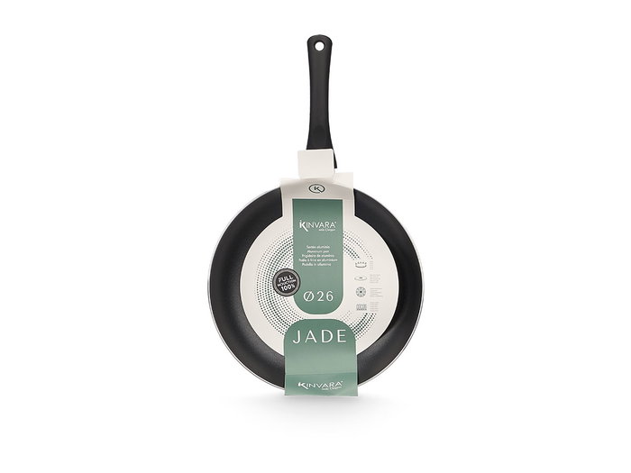 Kinvara Poêle Induction Antiadhésive Aluminium Pressé 26 cm Argent (Set de 6)
