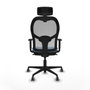 Piqueras y Crespo Chaise de Bureau Jorquera 1D036G2 Bleu ciel