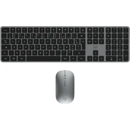 Mobility Lab CP430W - Ensemble clavier et souris sans fil USB 2.4 GHz et Bluetooth AZERTY full-size - Pavé numérique, touches plates, ergonomique, souris DPI réglable