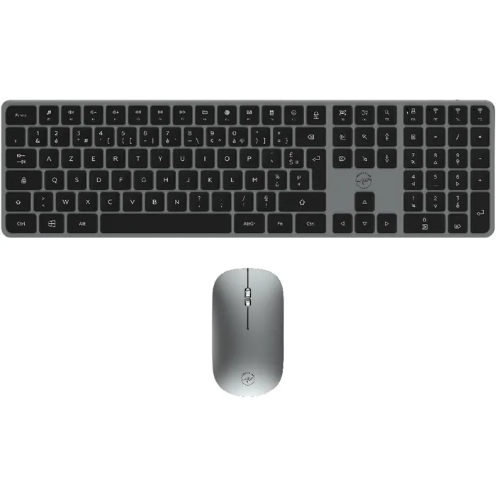 Mobility Lab CP430W - Ensemble clavier et souris sans fil USB 2.4 GHz et Bluetooth AZERTY full-size - Pavé numérique, touches plates, ergonomique, souris DPI réglable Mobility Lab CP430W - Ensemble clavier et souris sans fil USB 2.4 GHz et Bluetooth AZERTY full-size - Pavé numérique, touches plates, ergonomique, souris DPI réglable