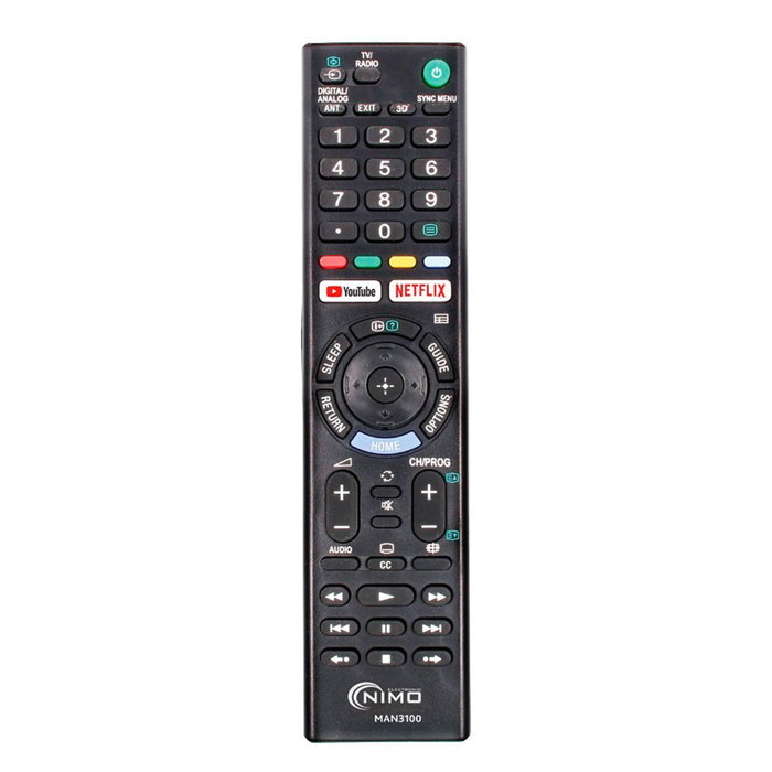 Nimo Télécommande de remplacement pour TV Sony Nimo Télécommande de remplacement pour TV Sony