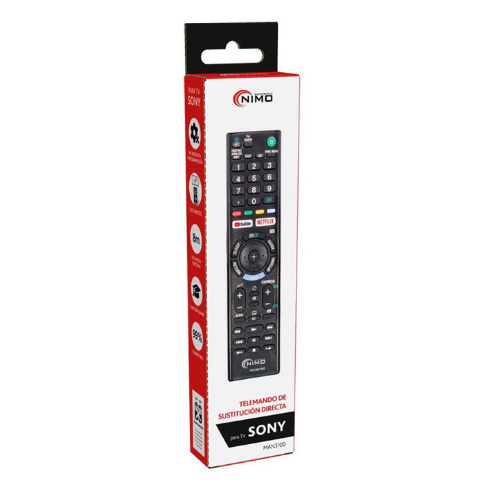 Nimo Télécommande de remplacement pour TV Sony Nimo Télécommande de remplacement pour TV Sony