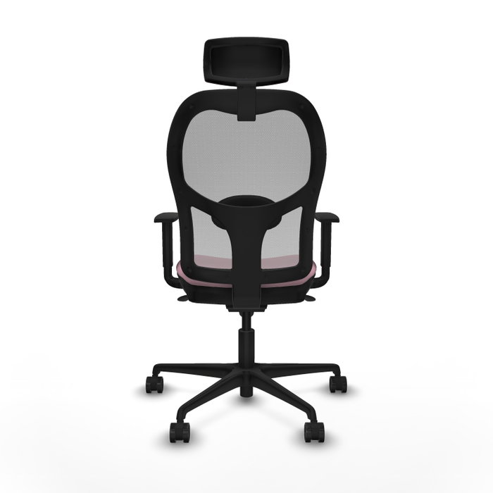Piqueras y Crespo Chaise de Bureau Jorquera Rose et Grise avec Appui-tête